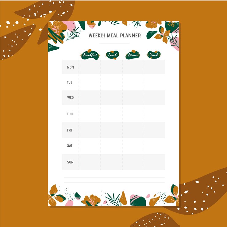 Weekly Meal & Activity Planner